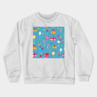 Happy Birthday Party Celebration Pattern 13 Crewneck Sweatshirt